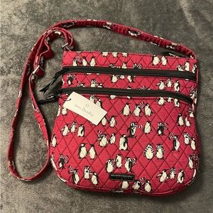 Vera Bradley triple zip hipster crossbody- Playful Penguins